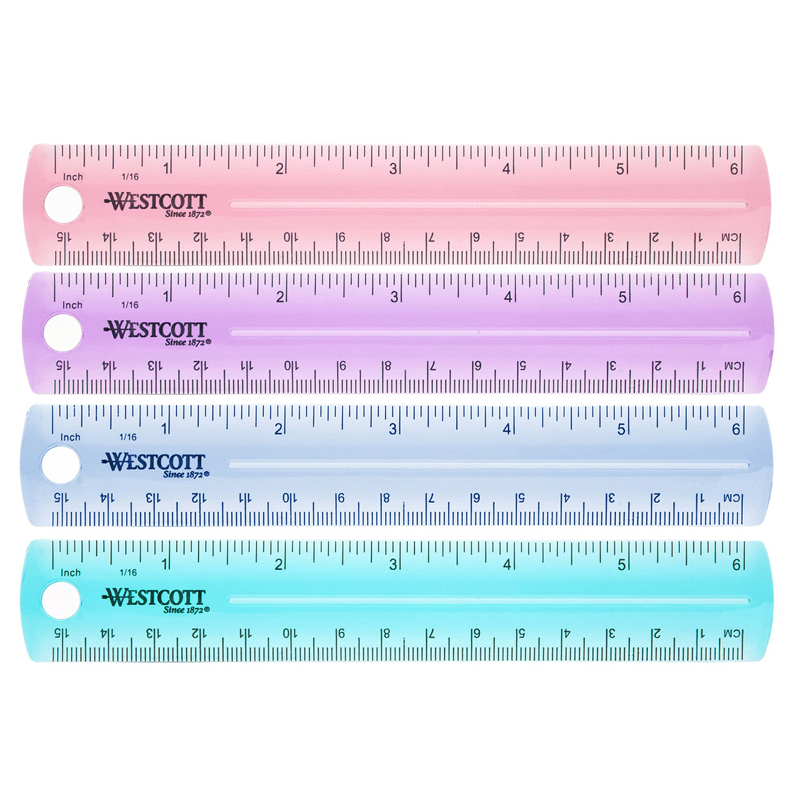 Plastic Ruler 6 In