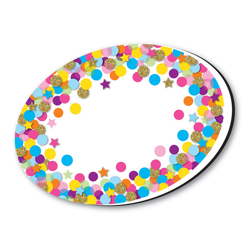 Whiteboard Eraser Confetti Oval