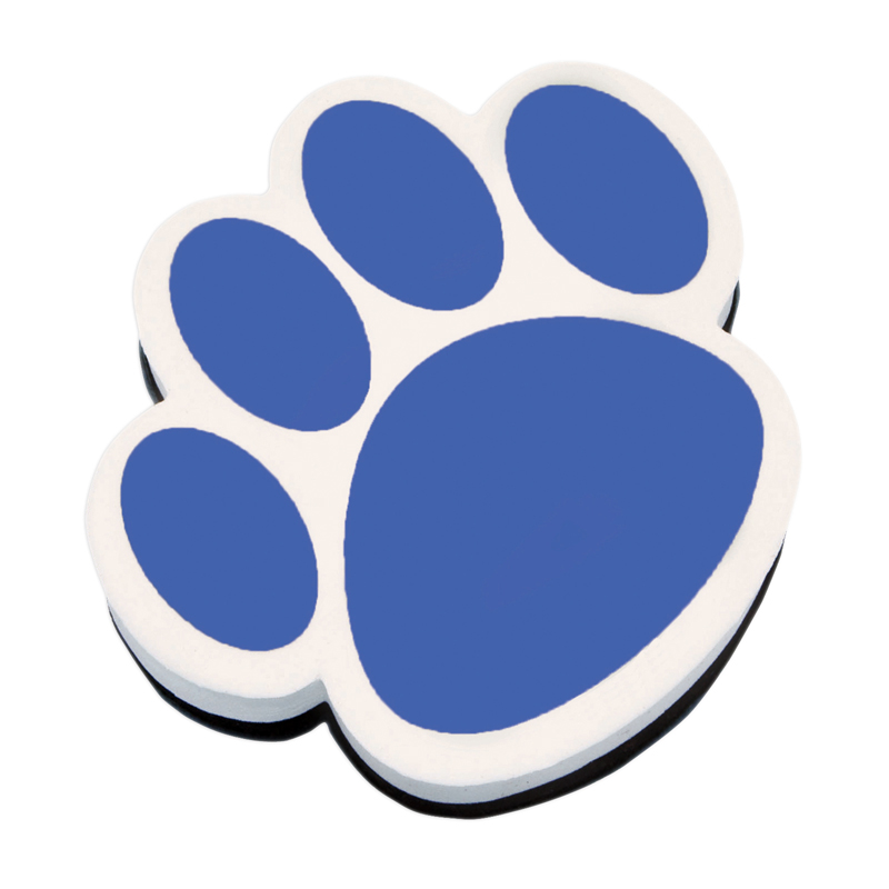 Magnetic Whiteboard Eraser Blue Paw