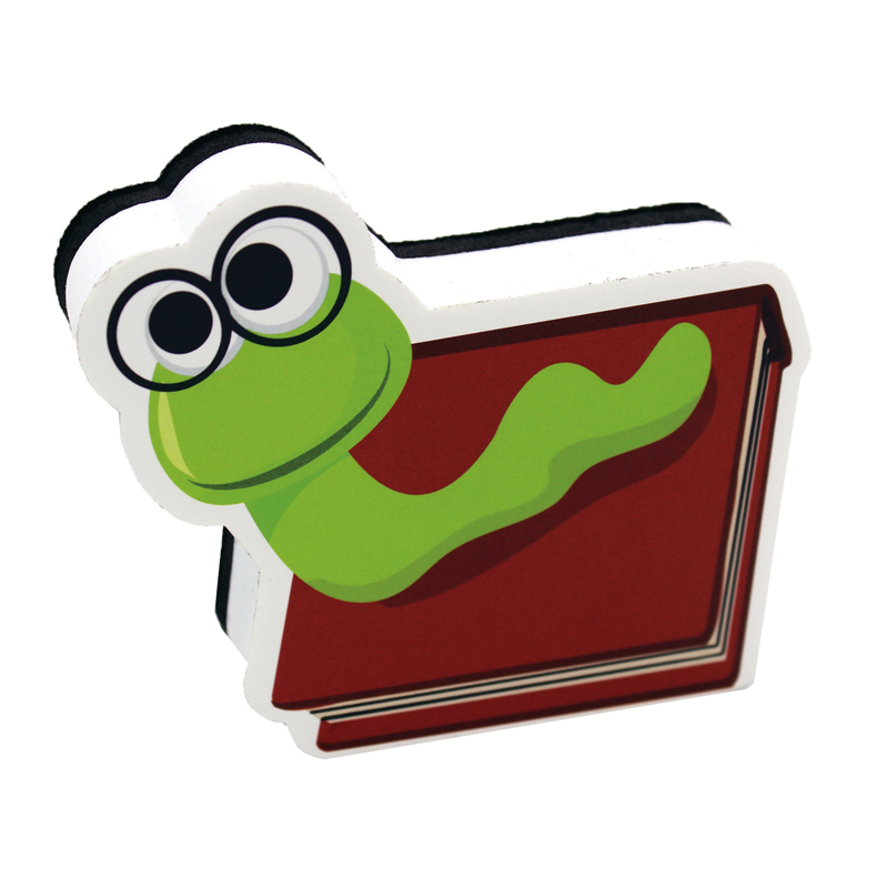 Magnetic Whiteboard Eraser Bookworm