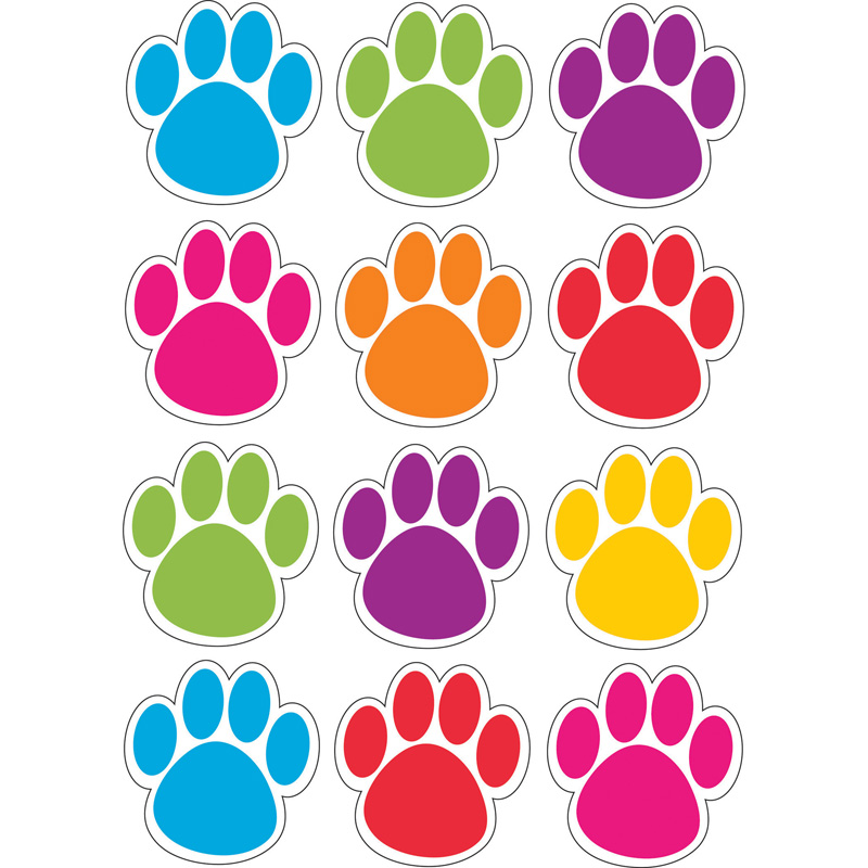 Die-Cut Magnets Colorful Paws
