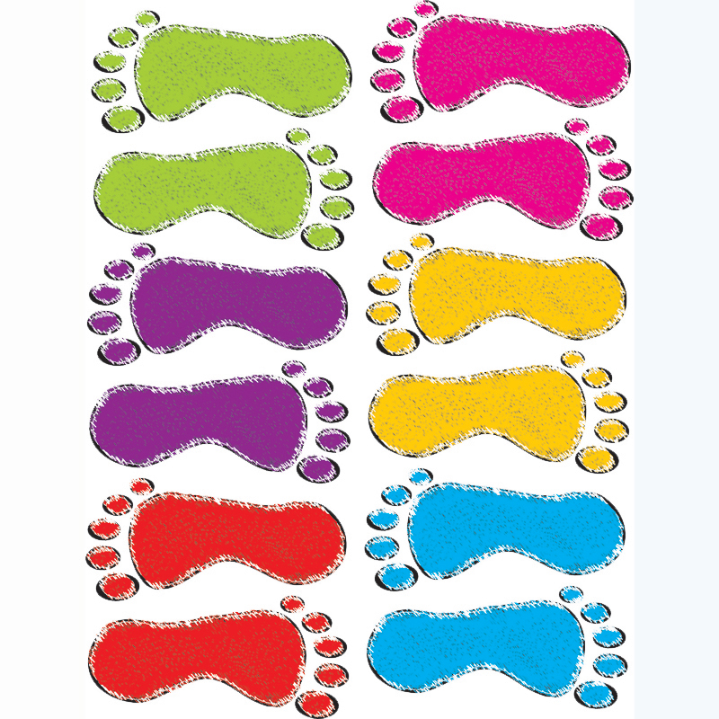 Die-Cut Magnet Scribble Footprints