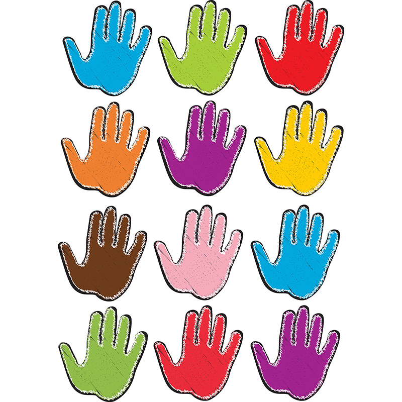 Die-Cut Magnet Scribble Handprints