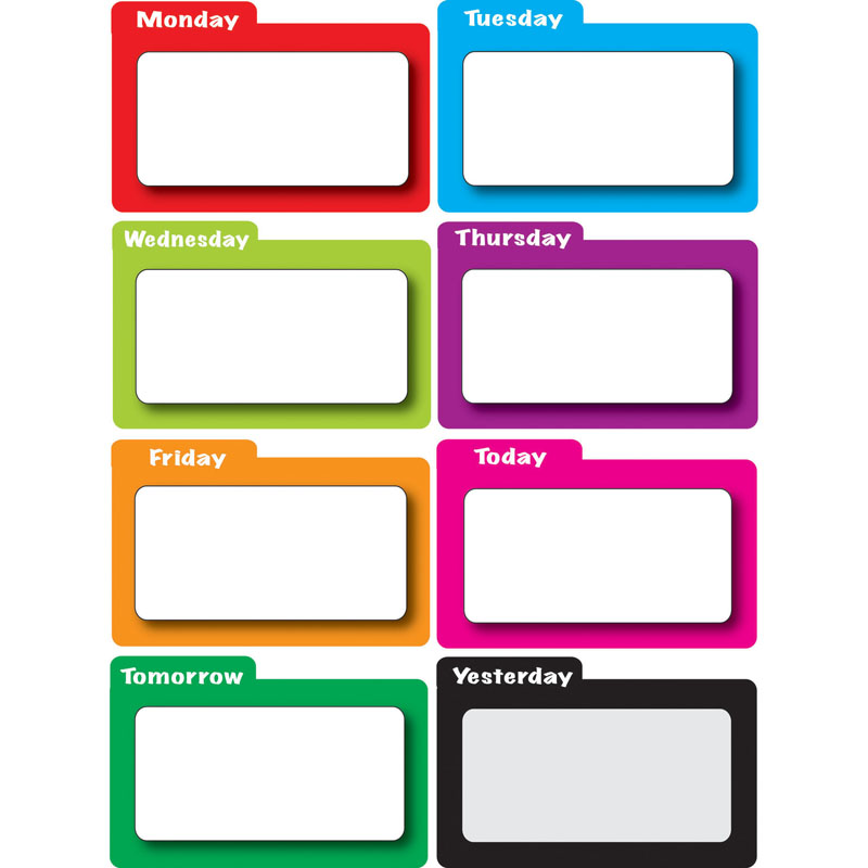 Magnetic Time Organizers Color File