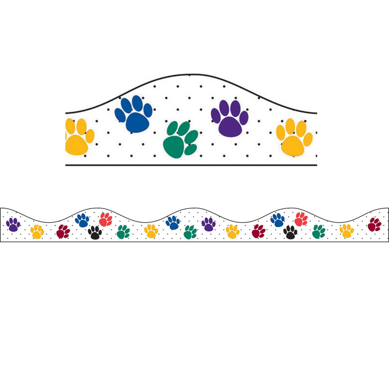Magnetic Border Color Paws