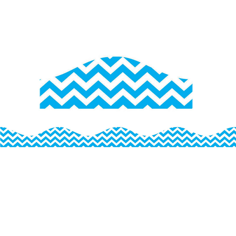 Magnetic Border Blue Chevron