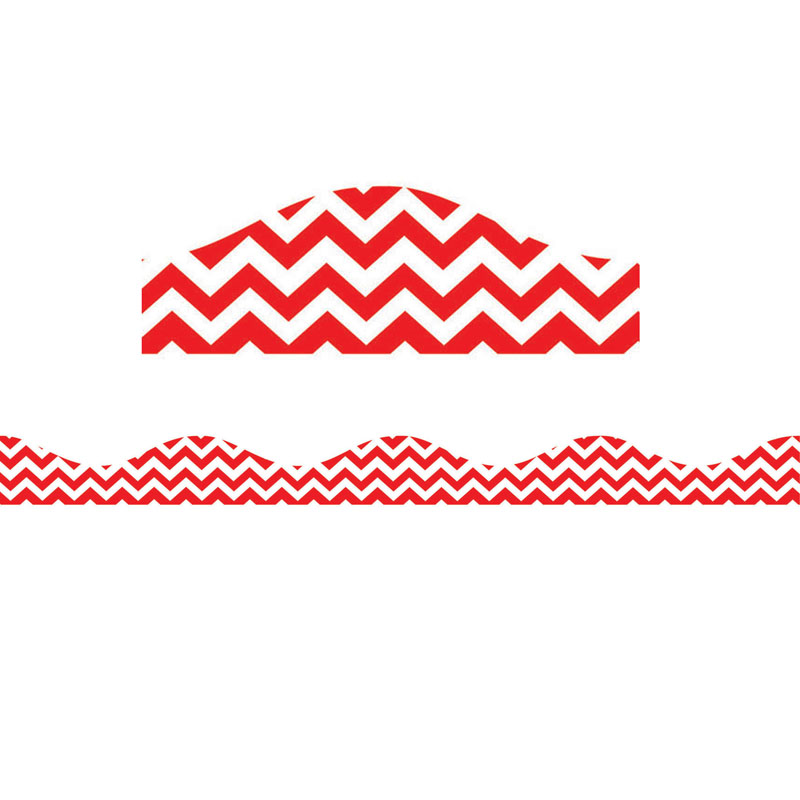 Magnetic Border Red Chevron