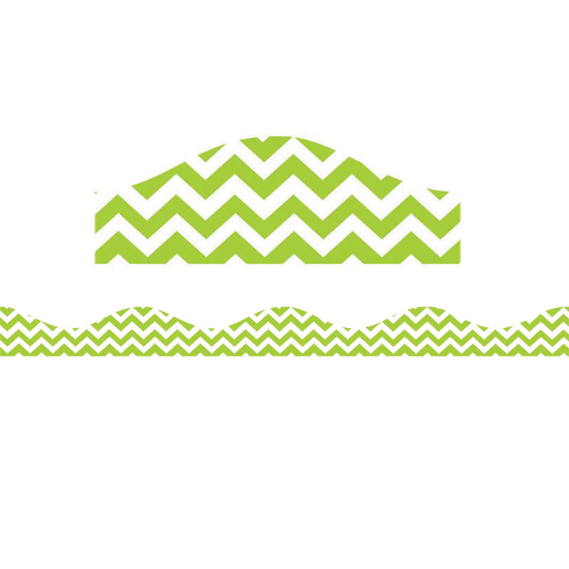 Magnetic Border Lime Green Chevron