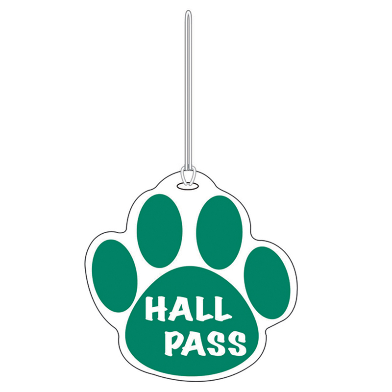 Green Paw Hall Pass 4 X 4