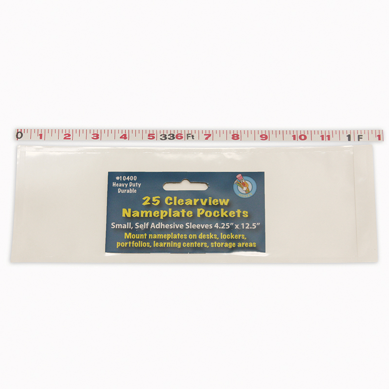 Small Name Plate Pockets 25 Per Pk