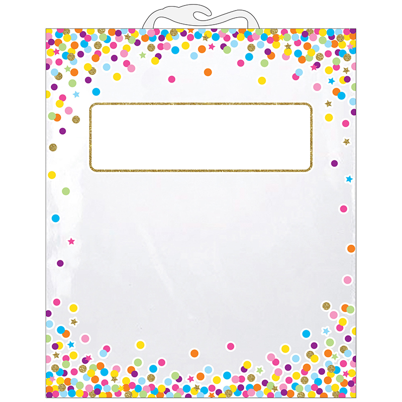 6 Pk Storage Bag Confetti Pattern