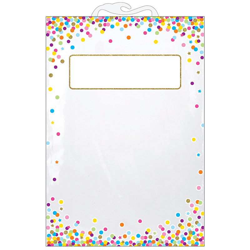 5 Pk Storage Bag Confetti Pattern