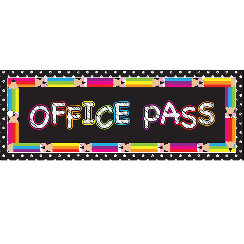 Office Pass 9x3.5 Pencils 2 Sided