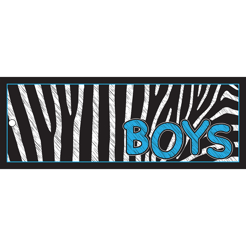 Boys Pass 9x3.5 Zebra 2 Sided