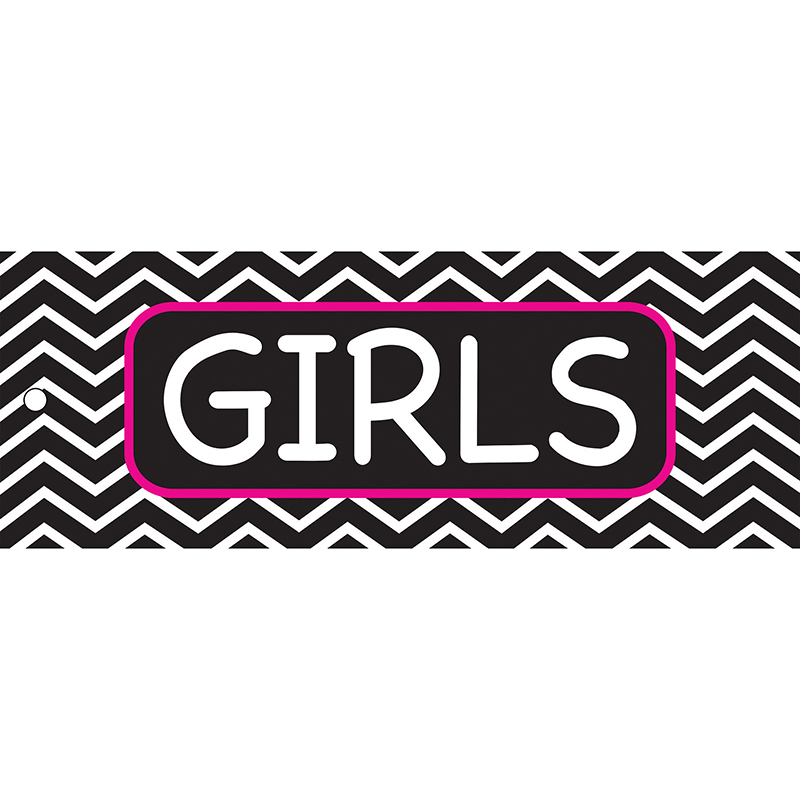 Girls Pass 9x3.5 Chevron 2 Sided