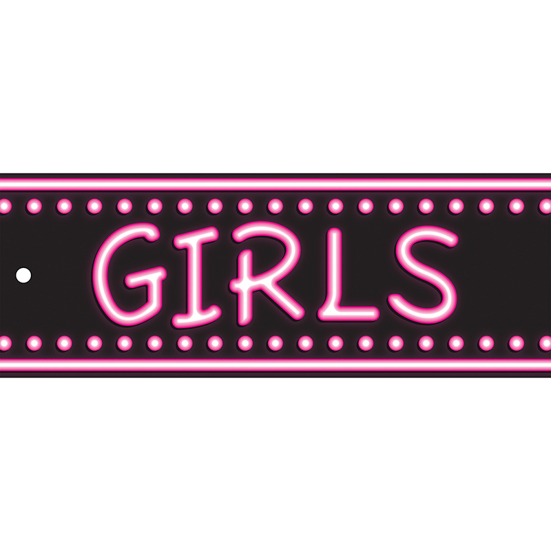 Laminated Hall Pass Neon Girls