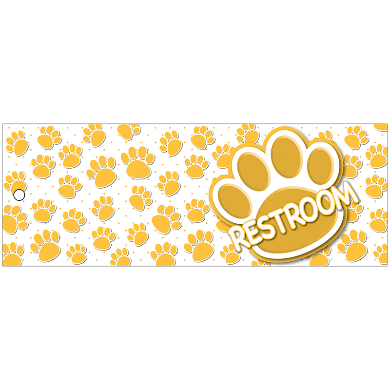 Restroom Pass Gold Paws Lrg 2 Sd