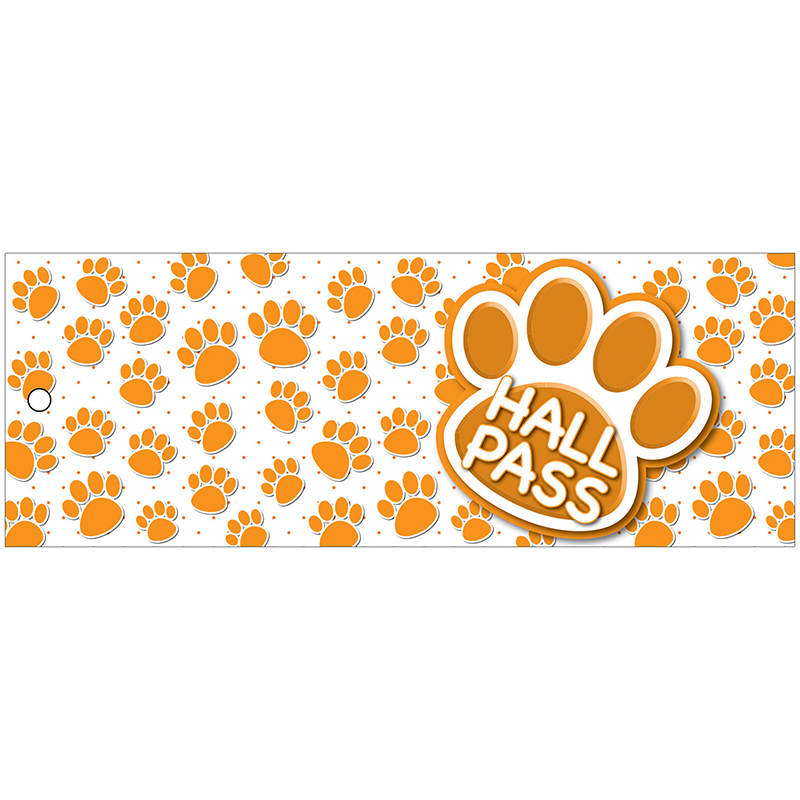 Hall Pass Orange Paws Lrg 2 Sd