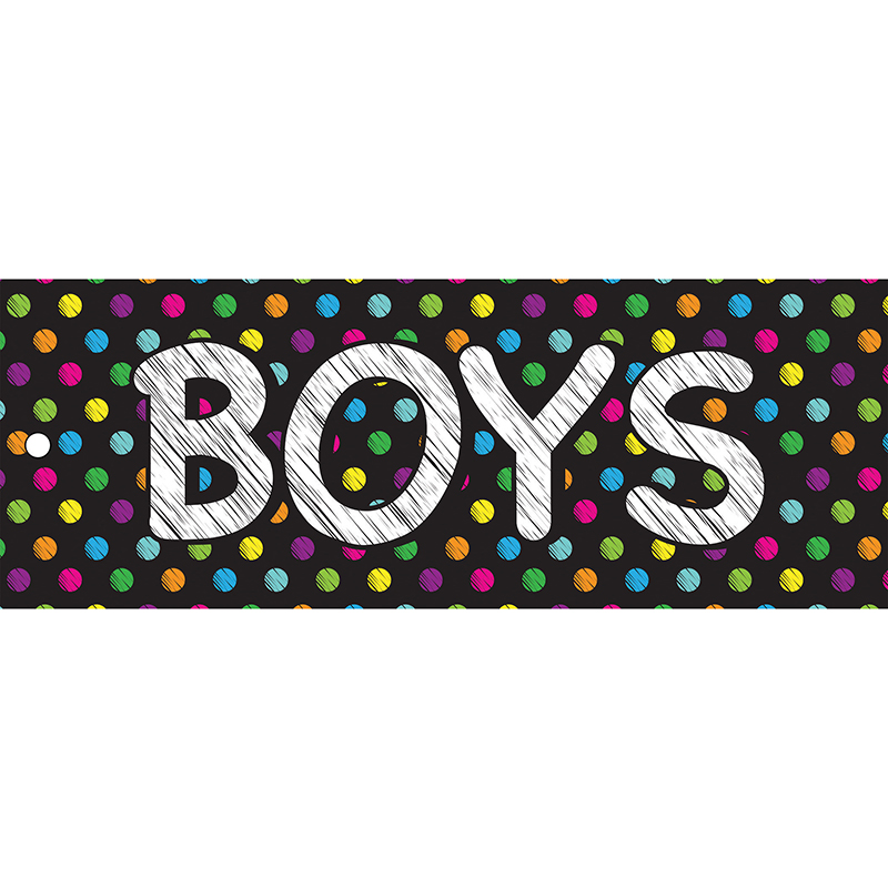 Boys Pass 9x3.5 Chalk Dots
