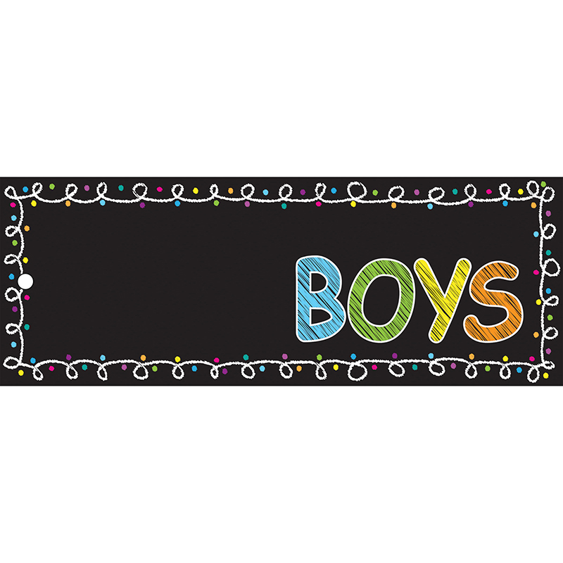 Laminated Hall Pass Chalk Boys Pass