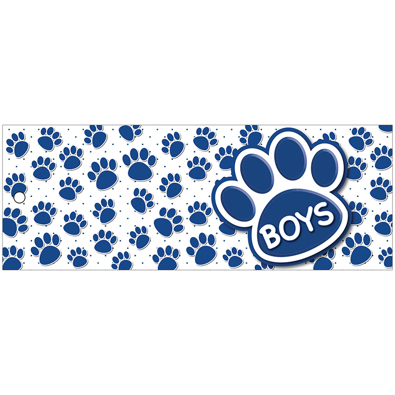 Boys Pass 9x3.5 Blu Paws 2 Sided