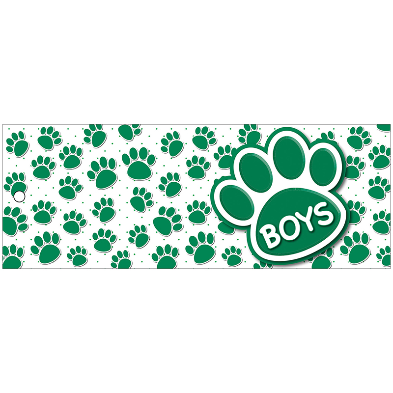 Boys Pass 9x3.5 Gr Paws 2 Sided