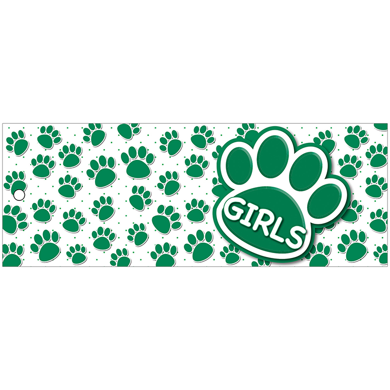Girls Pass 9x3.5 Gr Paws 2 Sided