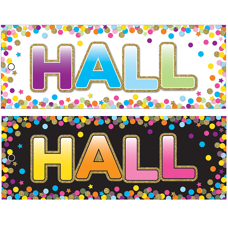 Hall Pass Confetti Laminated