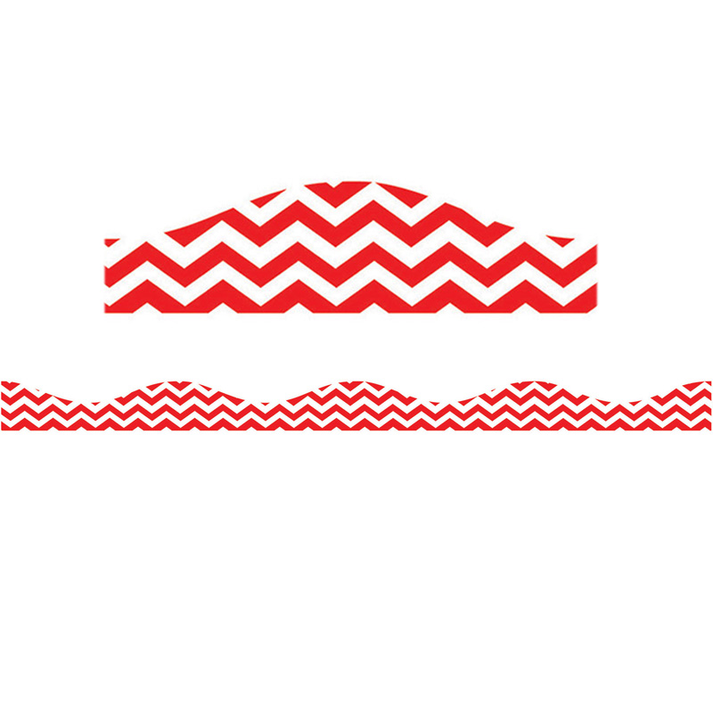 Big Magnetic Border Red Chevron