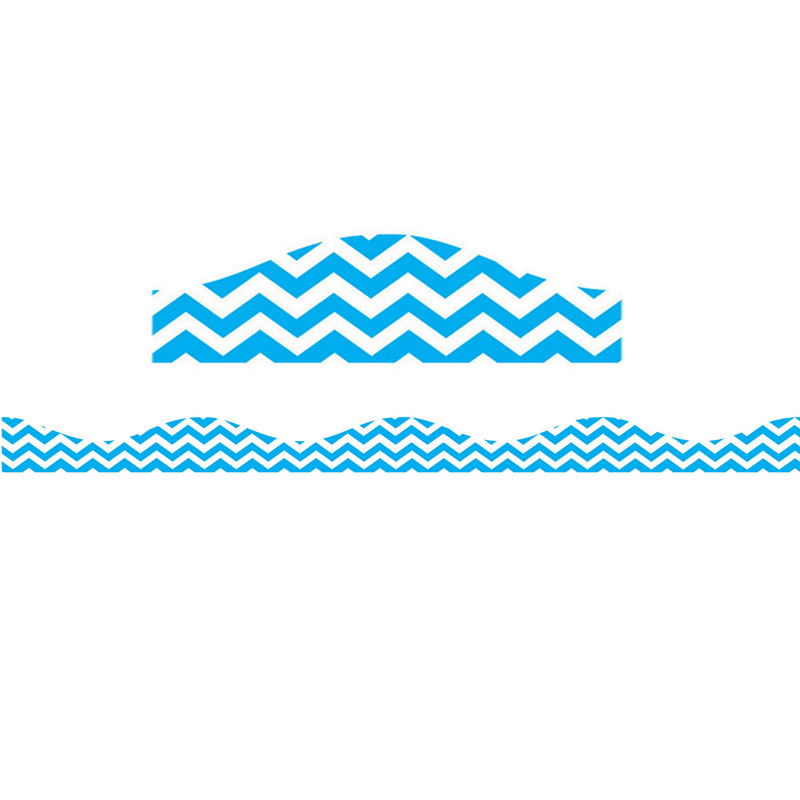 Big Magnetic Border Blue Chevron