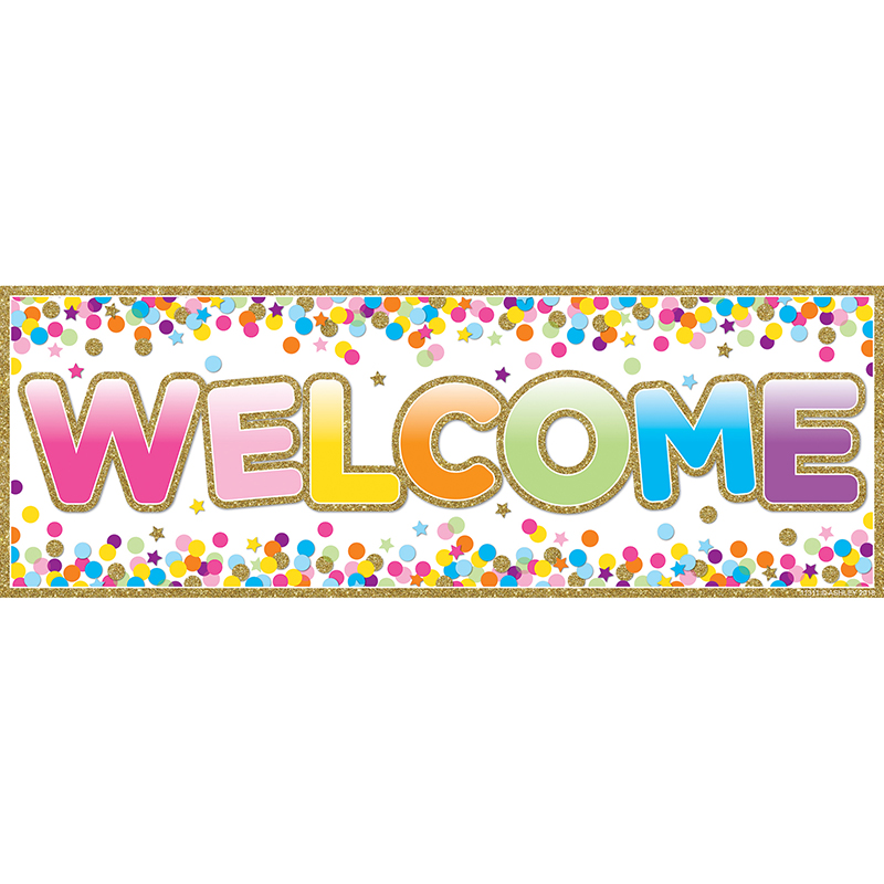 Magnetic Welcome Banner Confetti