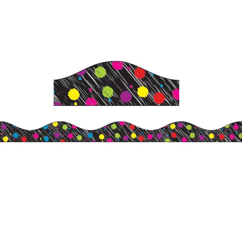 Magnetic Border Black Scribble