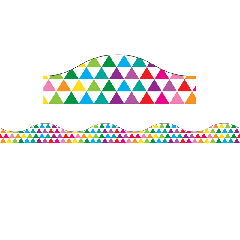 Color Triangles Magnetic Border