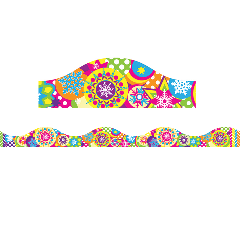 Color Snowflakes Magnetic Border