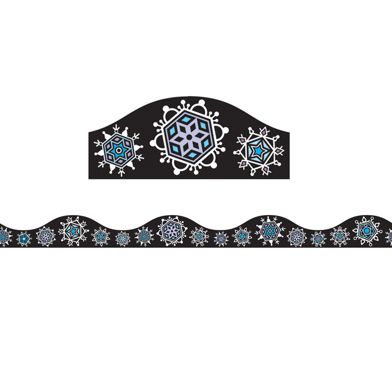 Magnetic Border Snowflakes 1w
