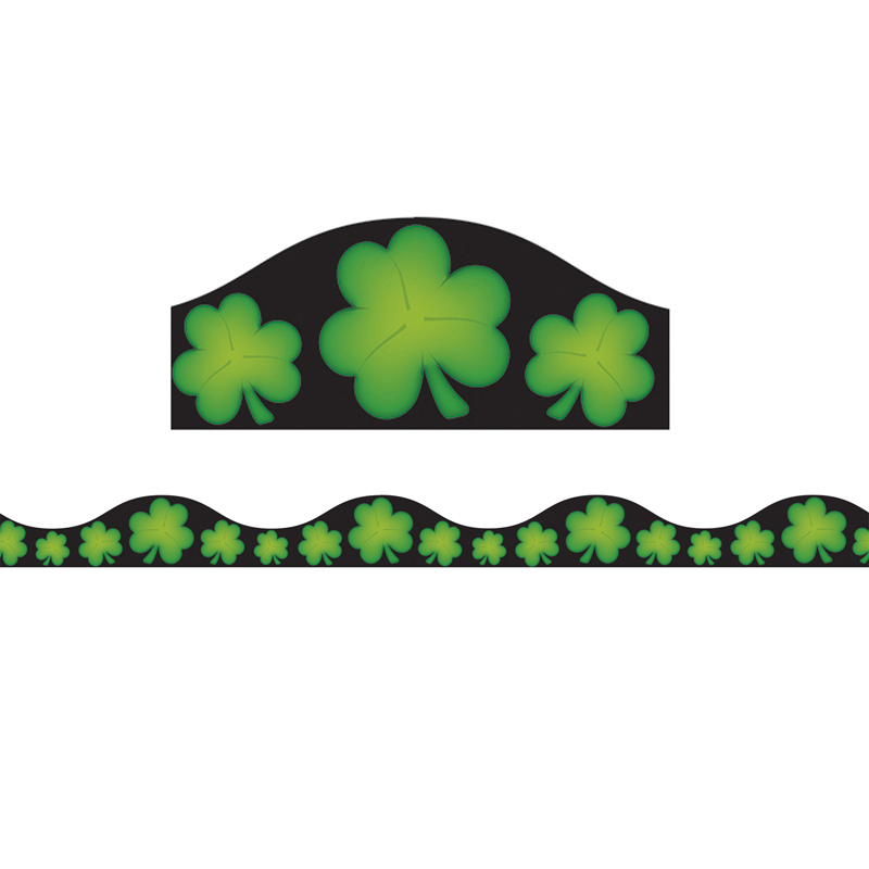 Magnetic Border Shamrocks 1w