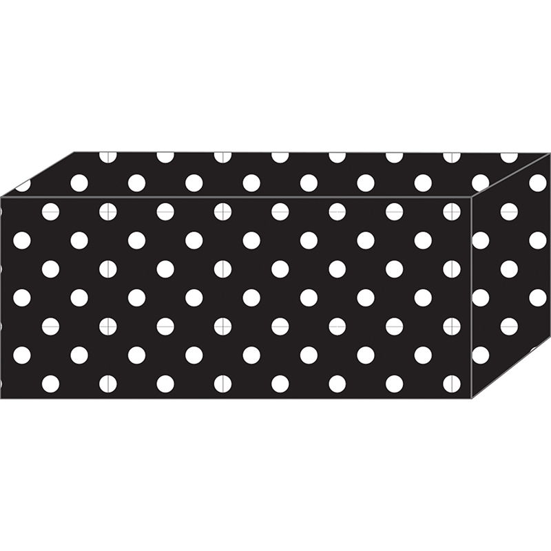 5pk Block Magnet Black & White Dots