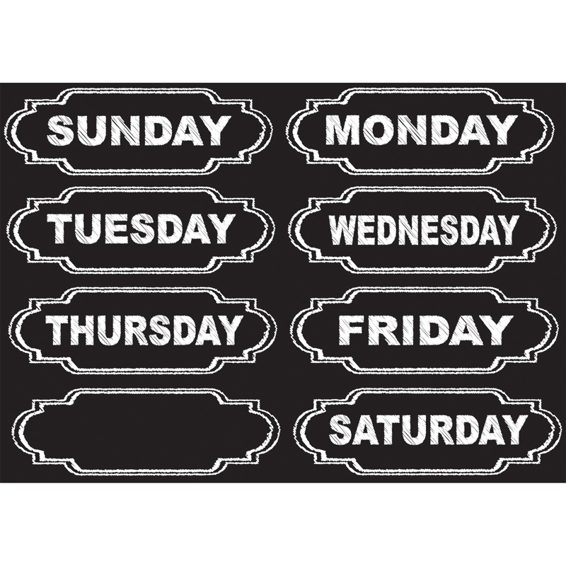 Die-Cut Magnets Chalkboard Days Of