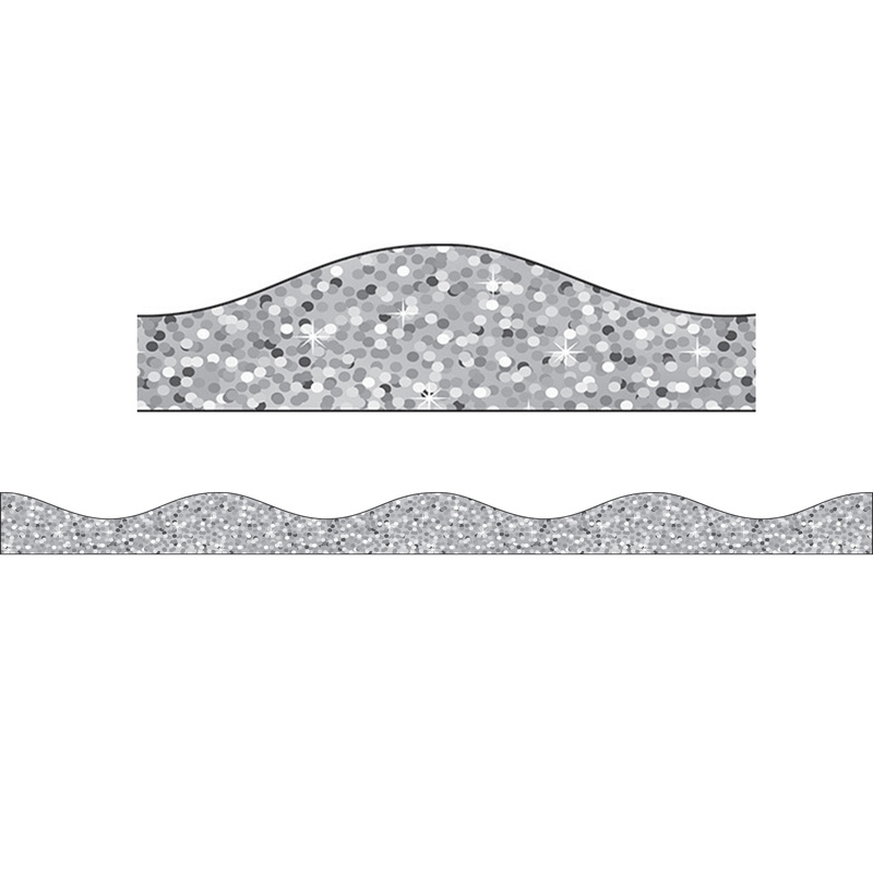 Magnetic Border Silver Sparkle