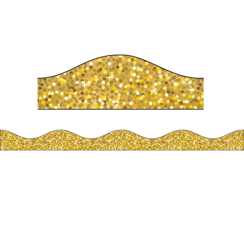 Big Magnetic Border Gold Sparkle