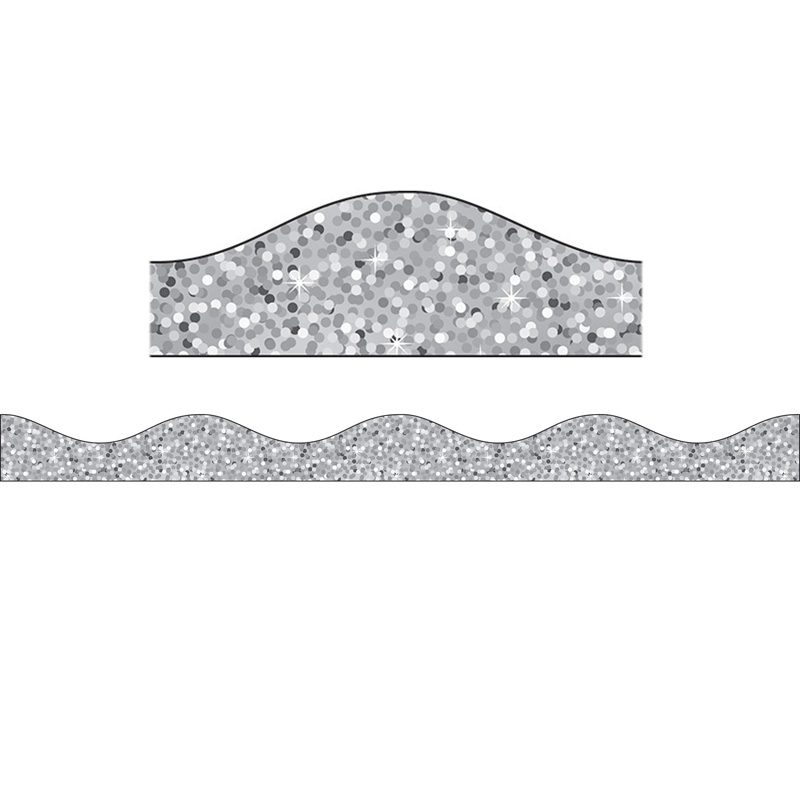 Big Magnetic Border Silver Sparkle