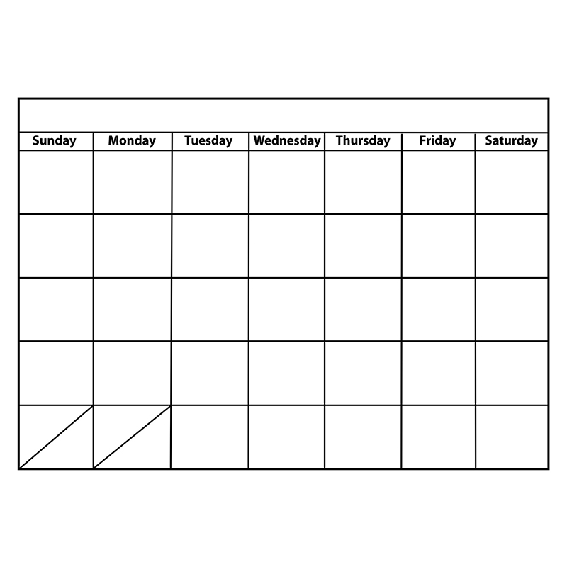 Big Monthly Calendar Large Magnetic