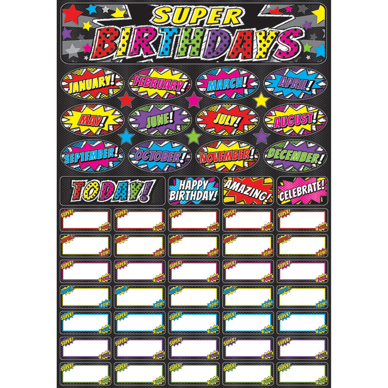 Superhero Bday Magnetic Mini Bbs