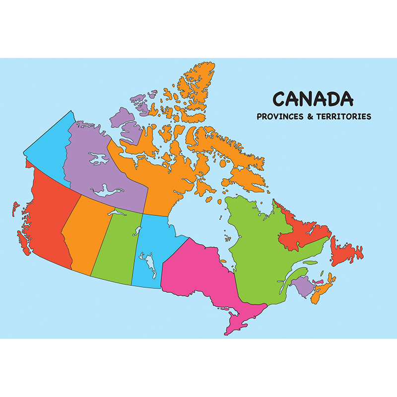 Magnetic Canada Map Chart Write On