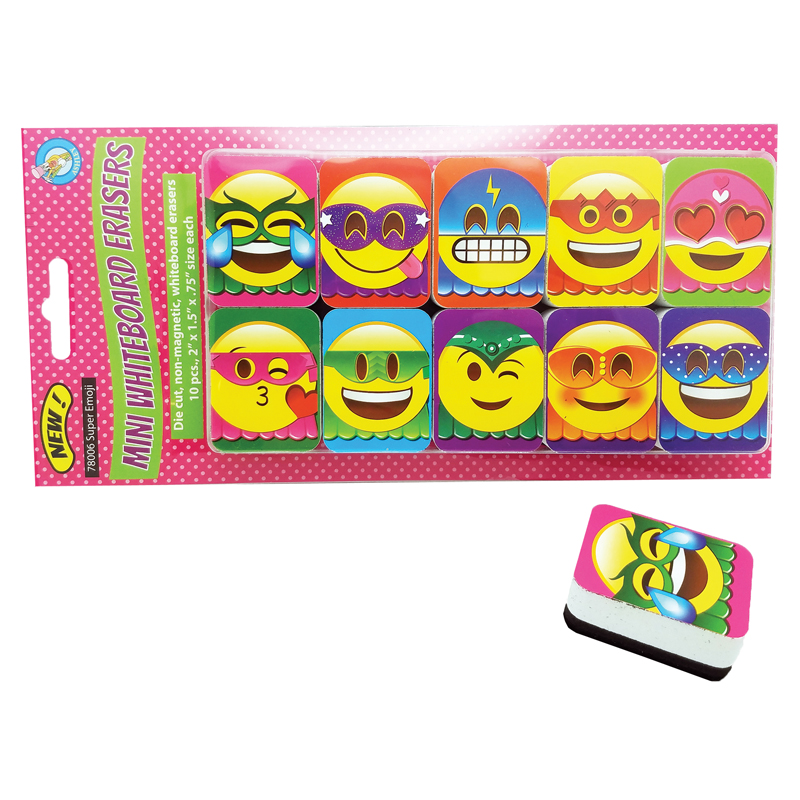 Super Emoji Mini Whiteboard Erasers