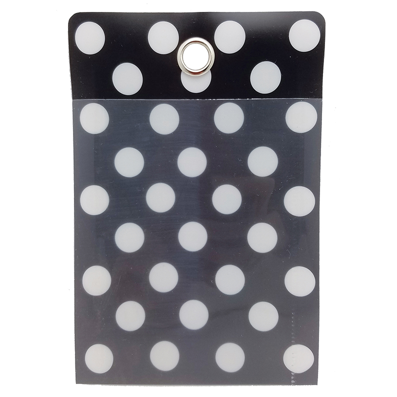 Smart Poly Pocket B/W Dots 4x6 10pk