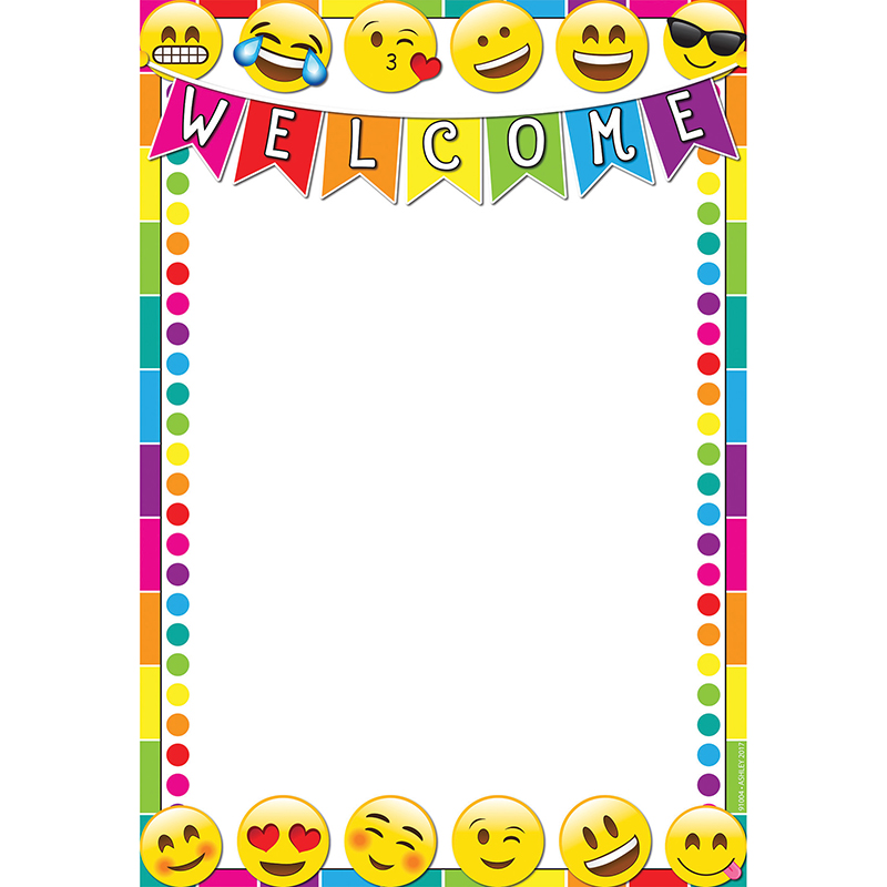 Emoji Welcome 13x19 Smart Chart