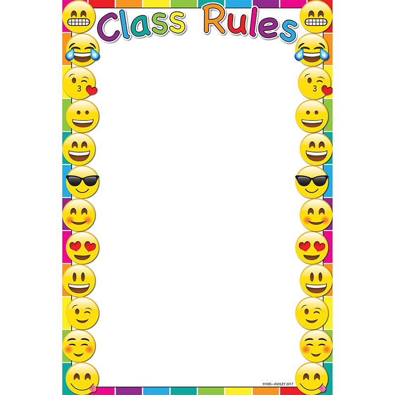 Emoji Class Rules 13x19 Smart Chart