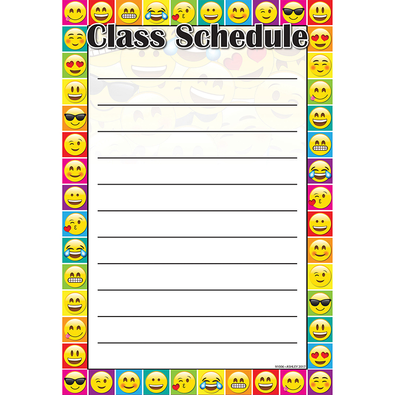 Emoji Class Schedule Smart Poly