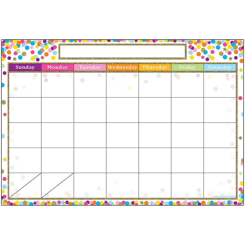 Smart Confetti Calendar Chart